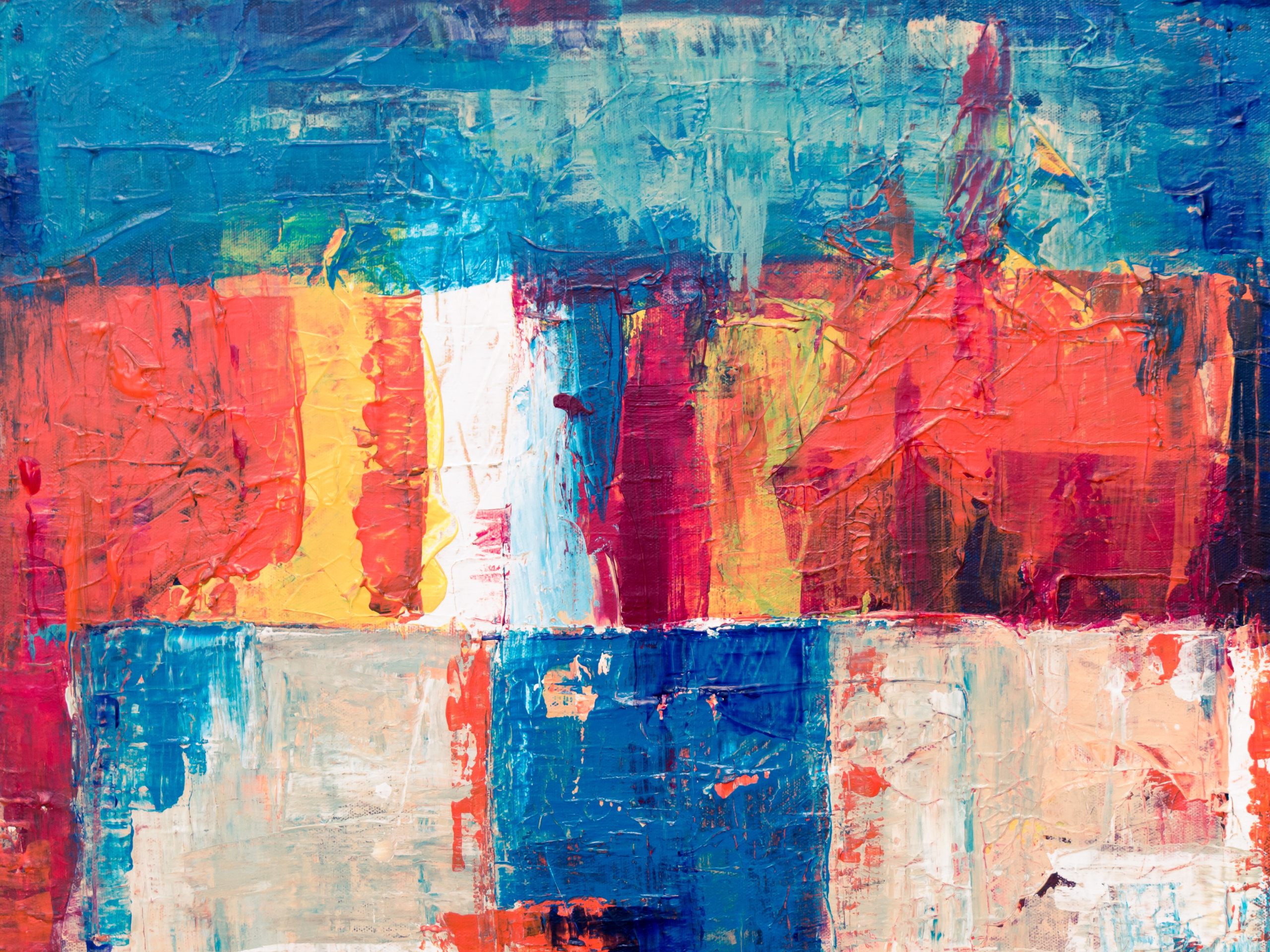 Colorful abstract painting by Steve Johnson on Unsplash